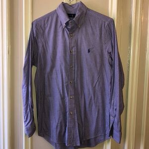 RALPH LAUREN check pattern button up shirt.